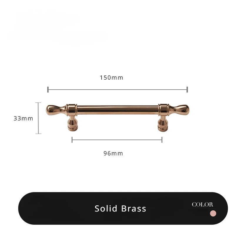 Messing dørhåndtak og knotter til skap, skuffehåndtak i rosegull, vintage kjøkken, langt håndtak, garderobeskap, kommodebeslag: Sølv