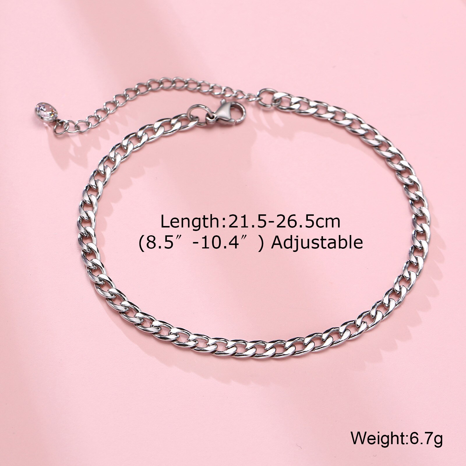 USA Hot Sale 14k Cubaanse ketting Oog van de Vrede armband enkelband ketting 6mm USA Hot Sale 14k Cubaanse ketting Oog van de Vrede armband enkelband ketting 6mm