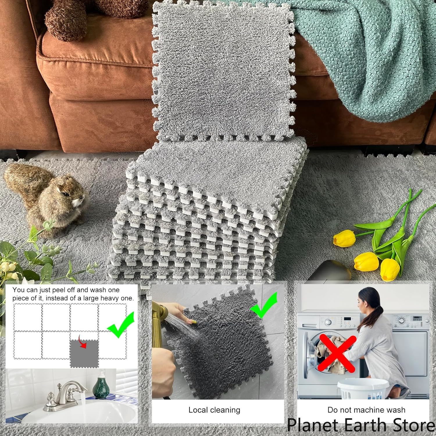 Forro de jaula para conejillo de indias, artículos para mascotas pequeñas, impermeable, antideslizante, alfombrilla para cama, almohadilla para orinar altamente absorbente, 4/10 Uds.