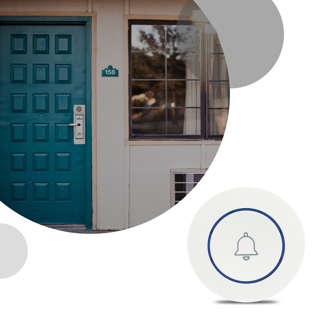 M6 Wireless door bell Wireless transmission security system kit anti-theft security alarm kit home alarm system: Default Title