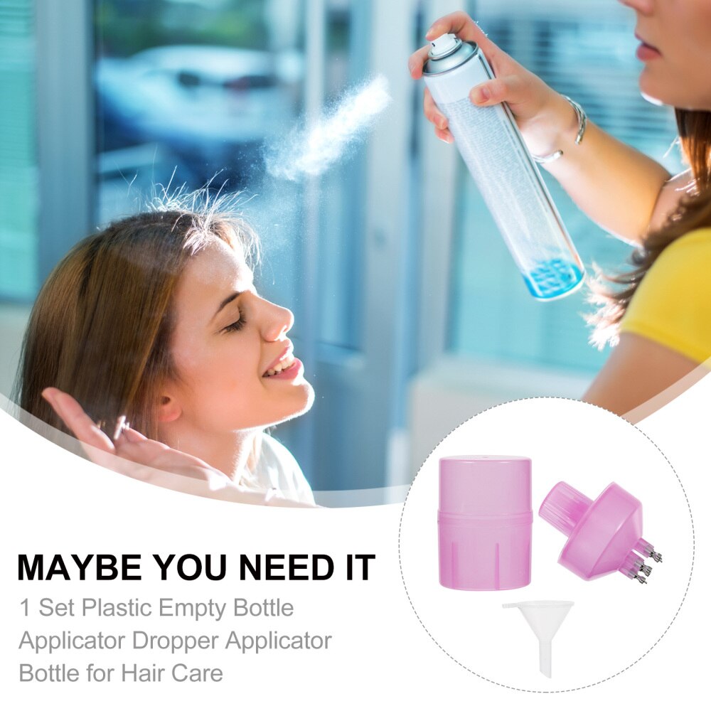 1 Set Empty Bottle Applicator Dropper Applicator Bottle For Hair Care Solon Home Applicator Bottles Hairstyling Accessories