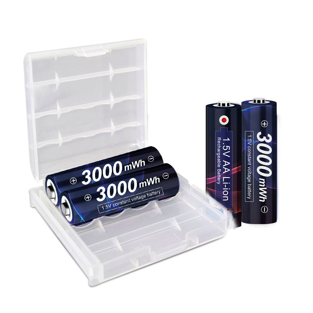 Akumulator litowo-jonowy AA 1.5v 3000mWh 1.5V AA akumulator litowy 1.5V baterie AA do zdalnego sterowania bateria AA