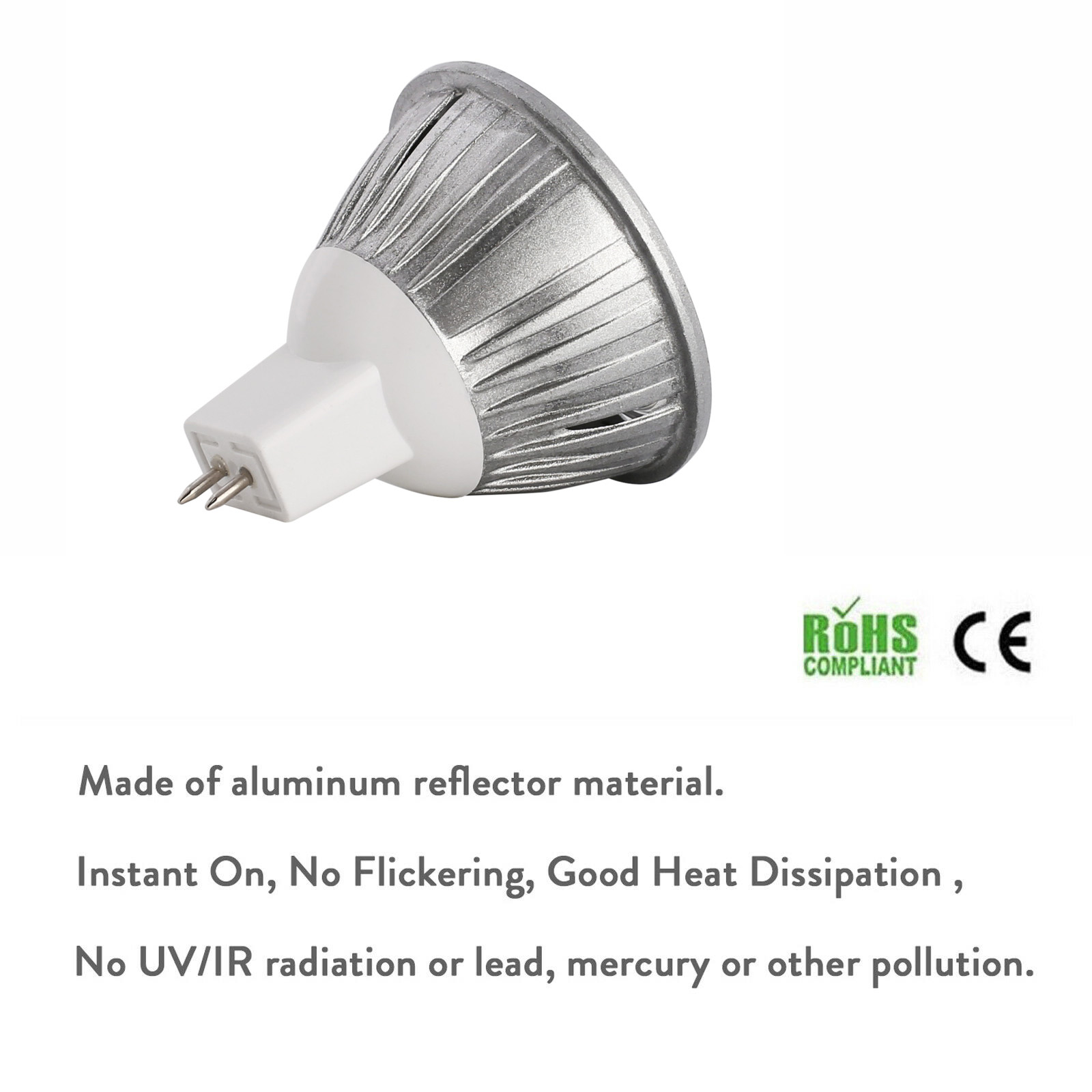 3w mr16 led-lamper spotpærer dæmpbare lamper  dc 12v lamper bombillas lys til boligindretning erstatter 30w halogenlamper