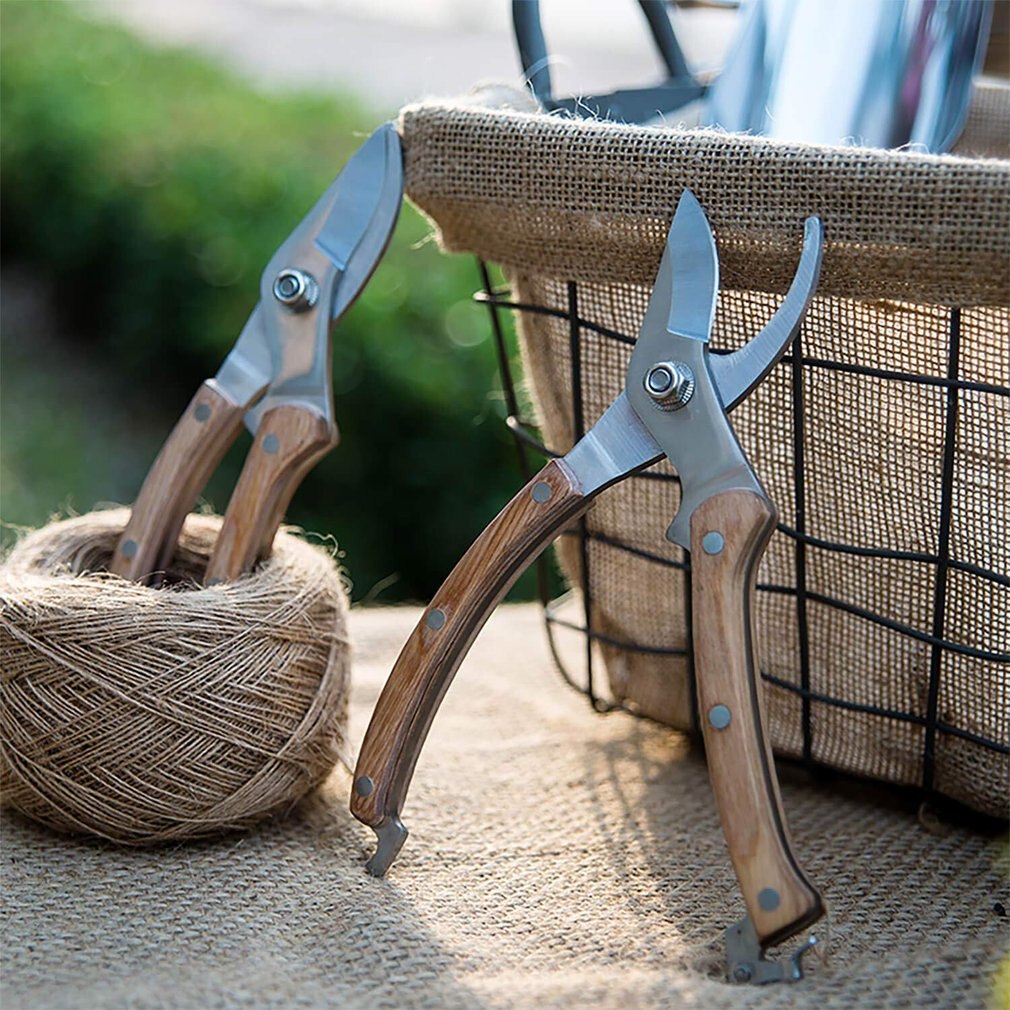 Garden Tools Plant Trim Horticulture Hand Pruner Cut Secateur Shrub Garden Scissor Tool Anvil Branch Shear Orchard Pruning Shear