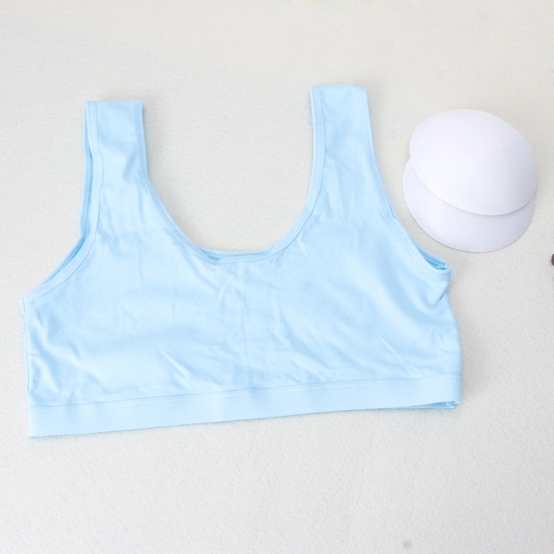 Ropa interior para niñas adolescentes, Sujetador deportivo para adolescentes, ropa interior para entrenamiento de pubertad