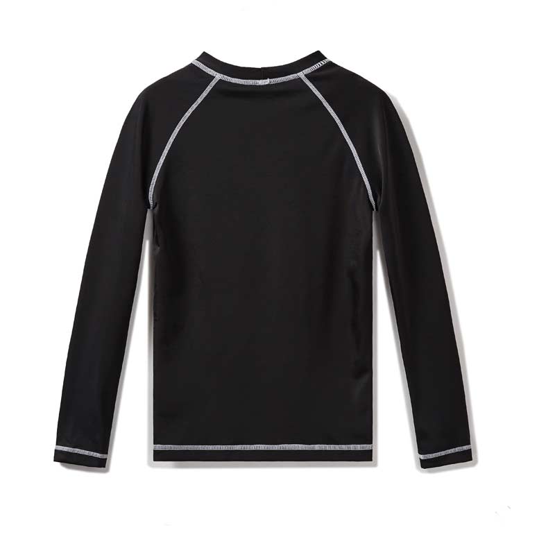 Jongen lange mouw surfwear SPF 50, effen kleur strand top