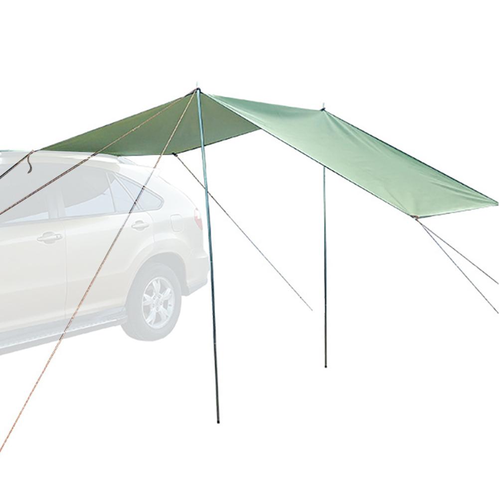Car Awning Folding Waterproof Car Shade Sunshade Garden Umbrella Travel Camping Tent Tarp Automobile Side Rooftop Rain Canopy