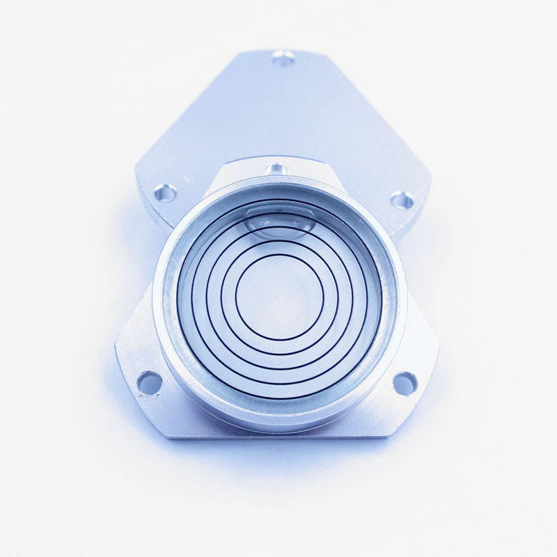 Triangular Metal Level Meter Universal Level Round Metal Spirit level Size 48*35*13mm