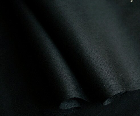 160cm * 50cm marineblauwe effen % katoen stof DIY beddengoed quilten kleding jurk patchwork stof kids handwerk gordijn decor doek: BLACK