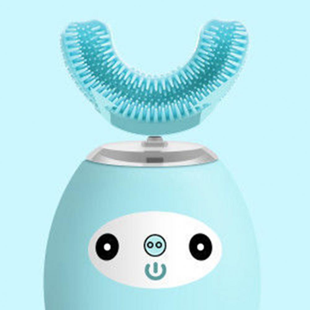1 Set Elektrische Tandenborstel Cartoon Vorm 360 Graden Reinigen 3 Modi Kids Automatische Ultrasone Tandenborstel Voor Peuter