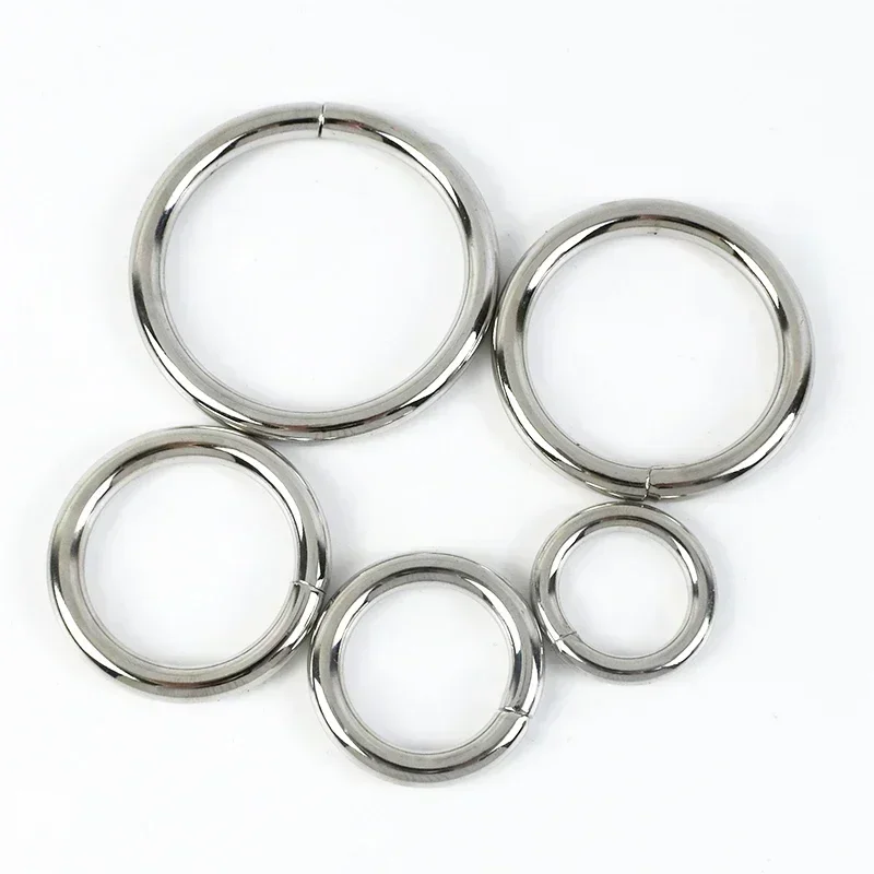 10Pcs Meetee 13-38mm Metal O Ring Buckle Circle Connection Hook DIY Bag Strap Belt Buckles Dog Collar Webbing Clasp Accessories: 6# / Antique Copper