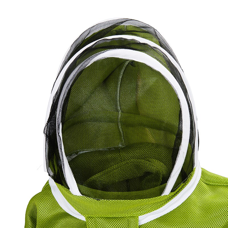 Traje de apicultura para alimento de abejas equipo ropa protectora colmena verde transpirable Anti abeja