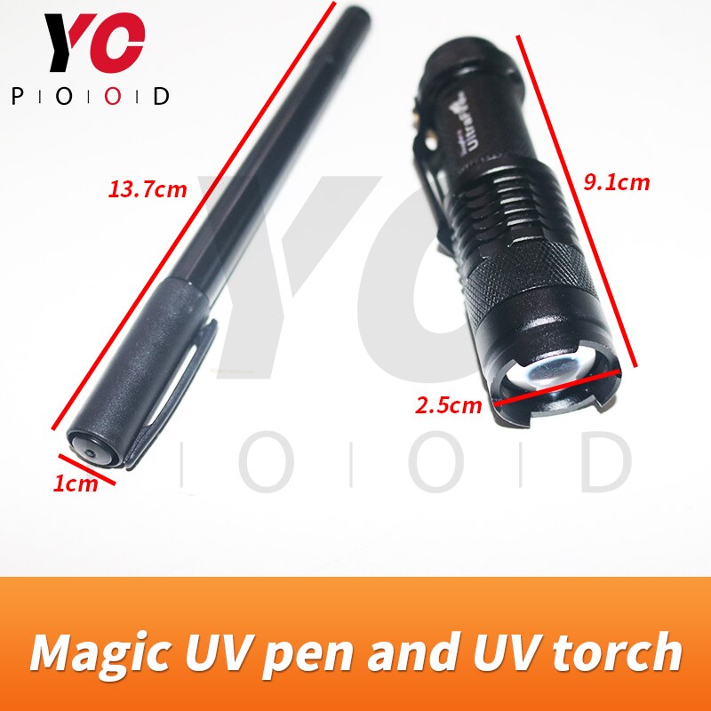 Escape Room Game Prop Magic Uv Pen En Uv Zaklamp Avonturier Game Puzzel Pen Echte Leven Takagism Van Yopood