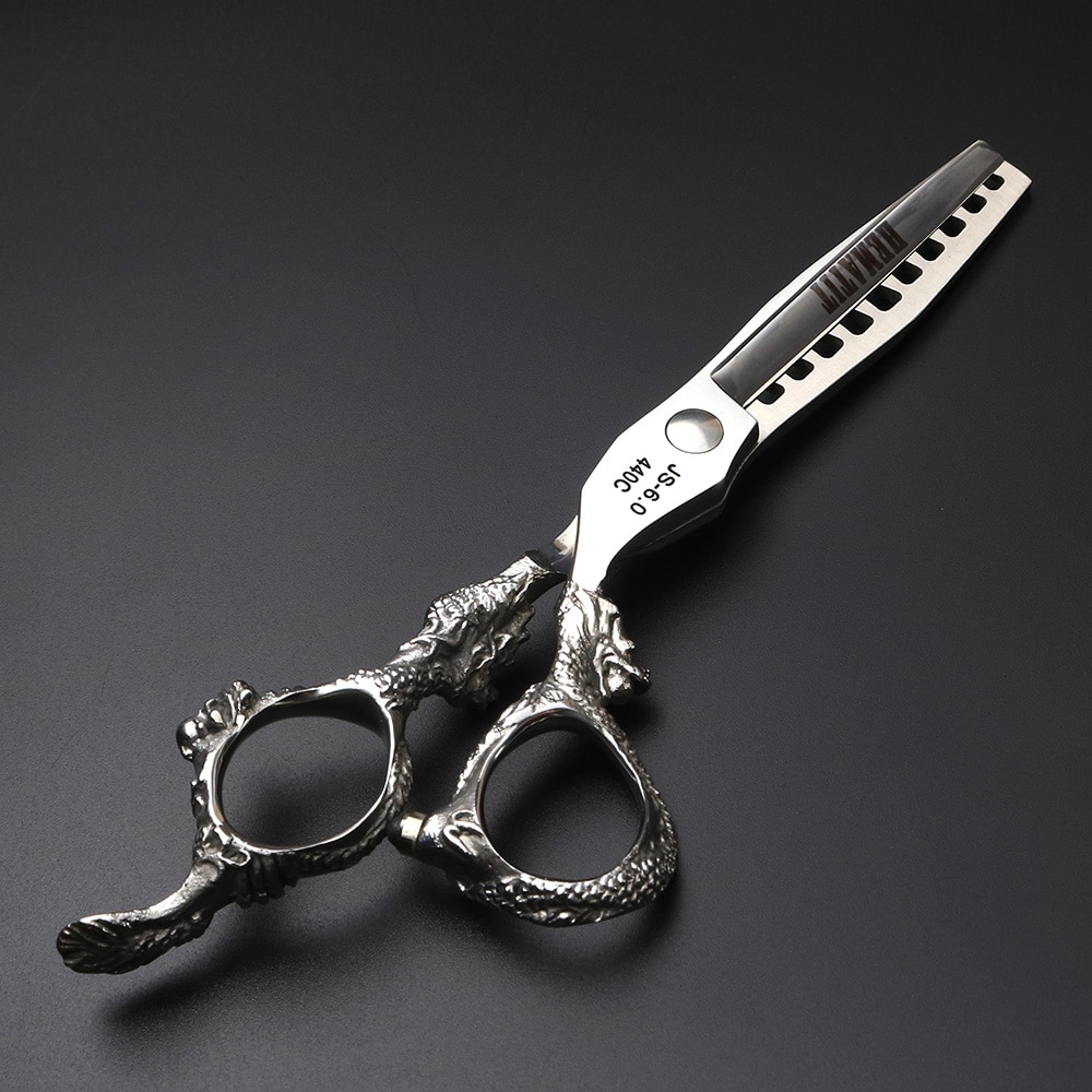 6 inches barber Cutting 40-50% and thinning scissors set Japanese 440C hair scissors hair salon styling tools