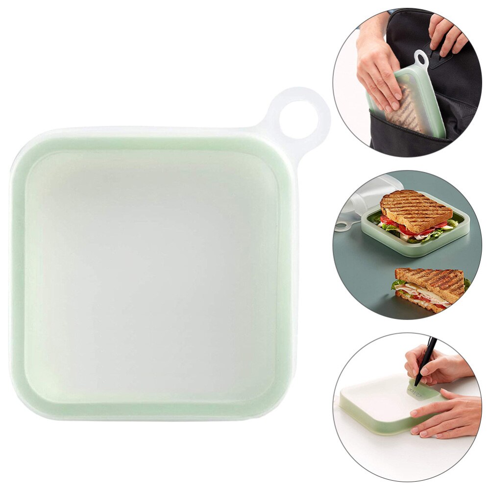 Praktische Sandwich Lunchbox Draagbare Voedsel Container Bento Box Outdoor Lunchbox