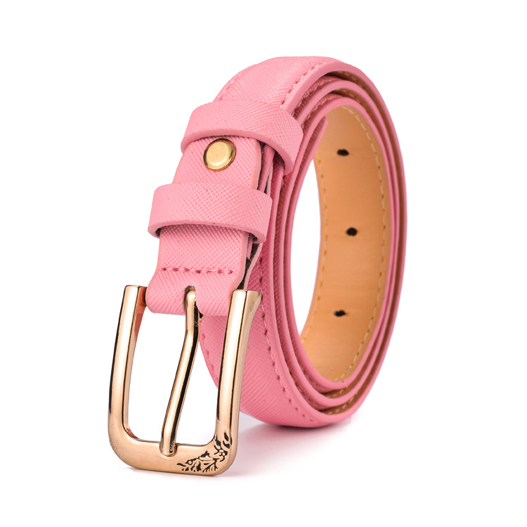 Belts For Kids Girls Boys Kids PU Belts Small Belt For Baby Little Girl Jeans Belt Child: Pink / 80cm