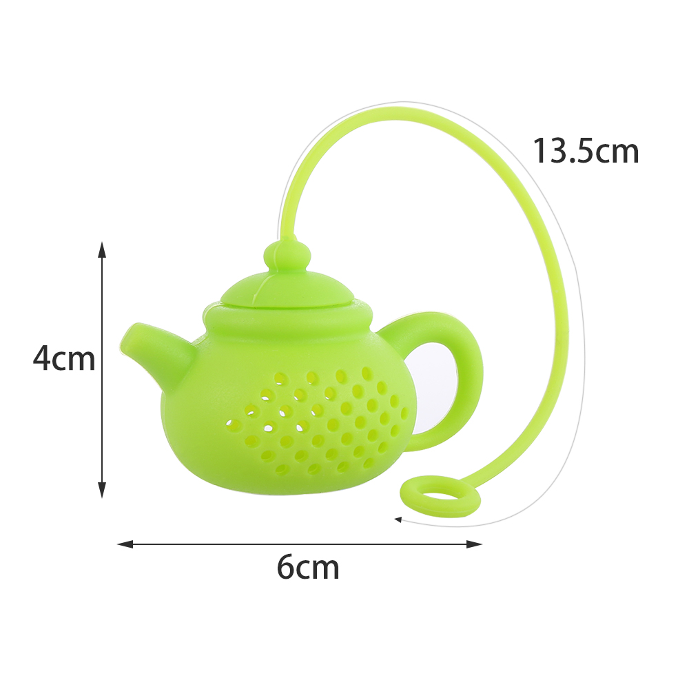 1pc duurzame siliconen thee-infusers in theepotvorm, theefilters, zeefjes, diffusers, theeaccessoires, keuken- en eetgerei.