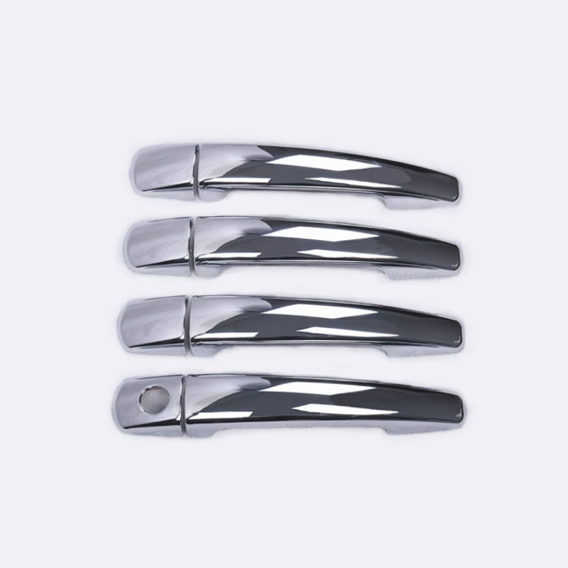For Peugeot Partner Citroen Berlingo II CHROME CARBON FIBER DOOR HANDLE COVER TRIM CAR STYLING ACCESSORIES