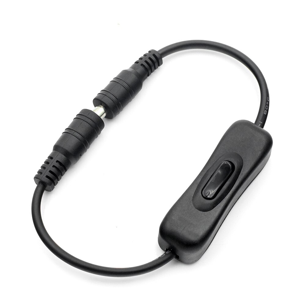 In-Line Power Switch ON/OFF 2.1mmx5.5mm Cable Black For Jack Arduino 12-24V In-Line Power Switch ON/OFF 2.1X5.5mm Cable Jack