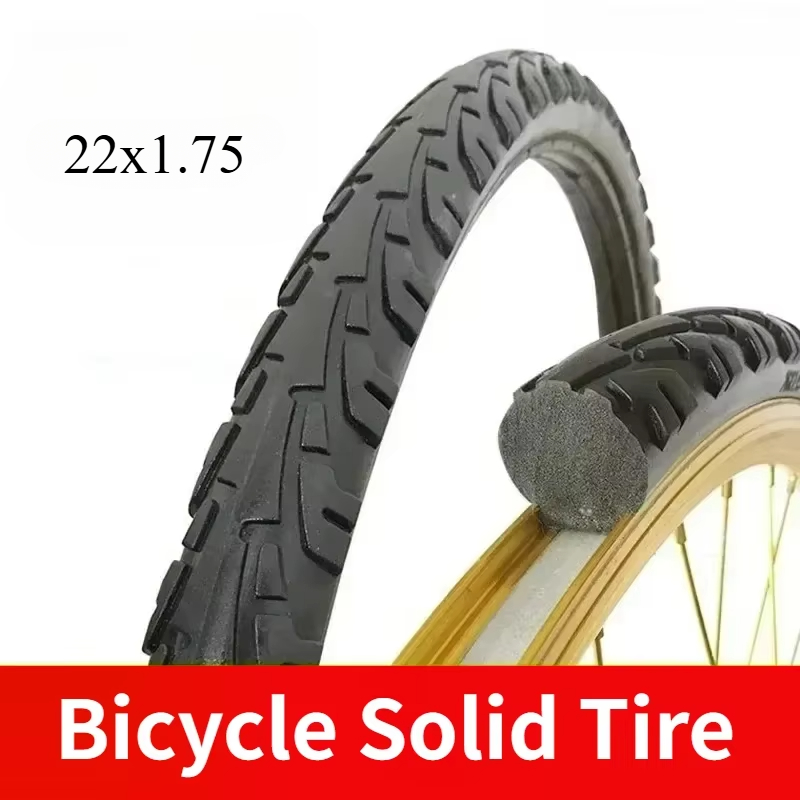 FIETS SOLID BAND 20/24/26 inch x1.50/1.95/1 3/8 Fiets massieve band 26 inch MTB band Anti Stab Rijden voor racefiets band: Light Grey