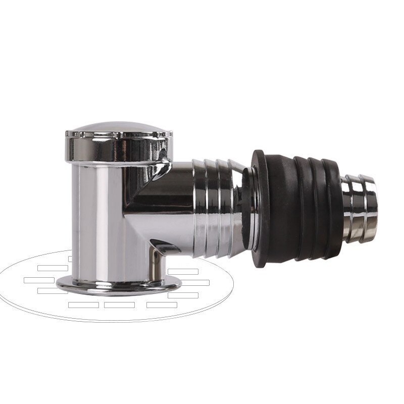 Chrome-plated Basin Washing Machine Launching Deodorant Tee Elbow Floor Drain Interface Plastic Dual-purpose Double Drainage: B
