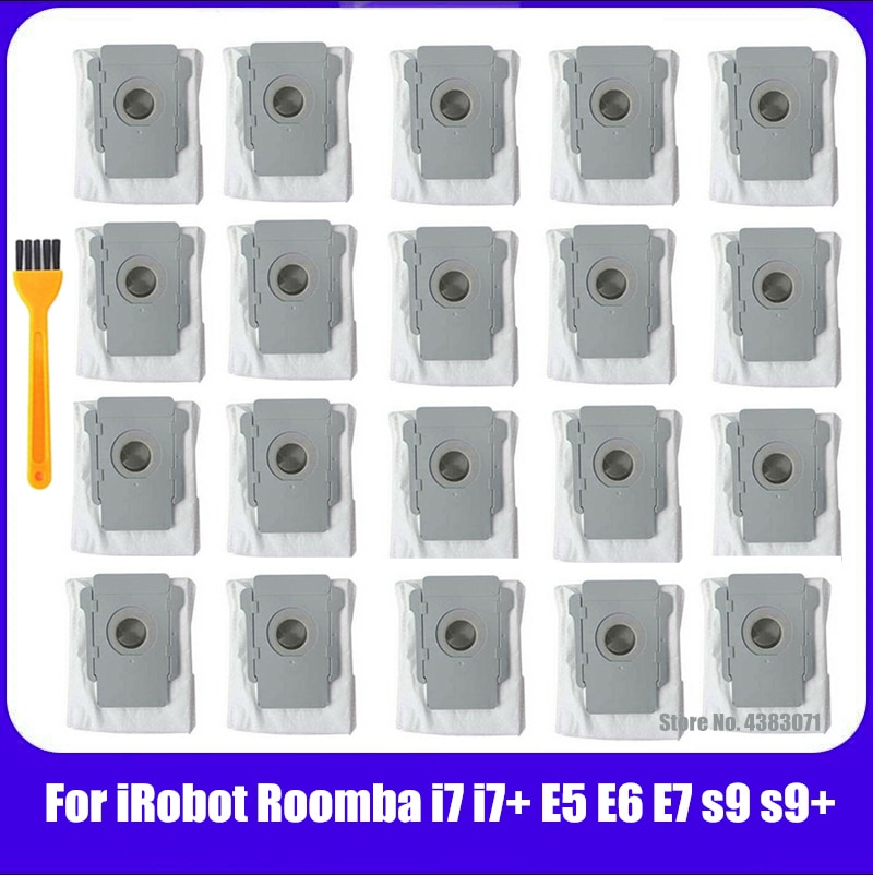 Multi-sæt erstatningsposer til snavsbortskaffelse til irobot roomba  i7 i7+ e5 e6 e7 s9 s9+  støvsugerdele til støvsugerposer