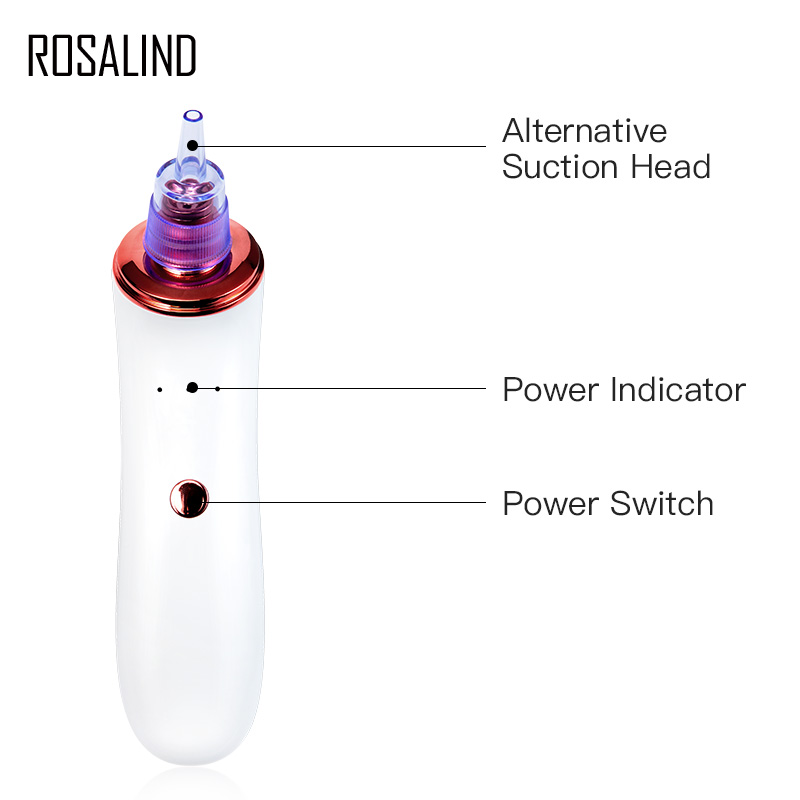 ROSALIND Blackhead Remover Facial Deep Cleaner Skin Care Pore Vacuum Acne Pimple Black Dot Remover Machine Skin Care Tools