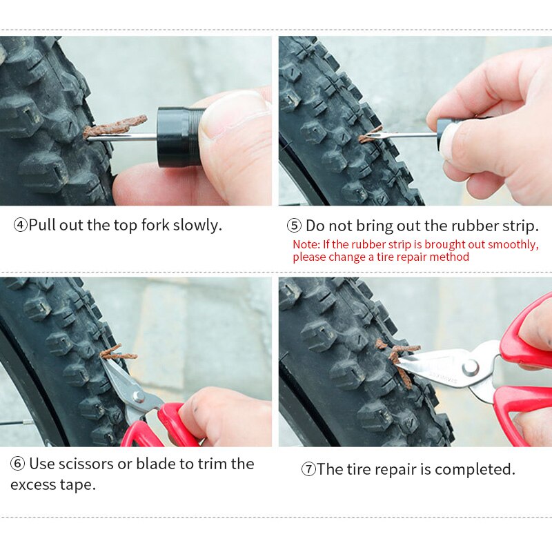 TIOODRE Bicycle Tire Repair Tools MTB Road Bike Tubeless Rubber Strip Cycling Car Motorcycle Tyre Puncture Repairing Tool
