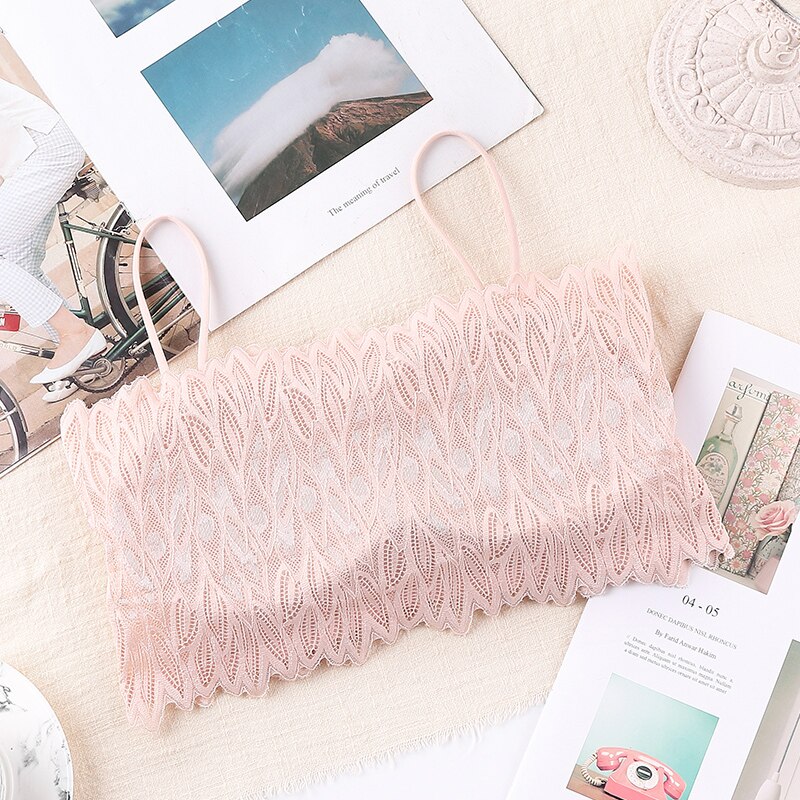 Lace Bra for Small Breasts Kids Girl Solid Bra Top Vest Children Training Bra Teenager Underwear Young Girl Wirefree Bras