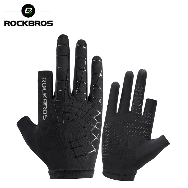 Rockbros Fietsen Fiets Handschoenen Touch Screen Ademend Anti-Slip Elasticiteit Mannen Vrouwen Rijden Wandelen Outdoor Mtb Fiets Handschoenen