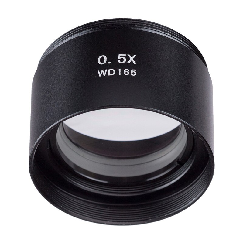 0.5X Barlow Lens Focal Reducer for Biological Stereo Microscope Objective Lens M48*0.75 Threads Auxiliary Lens accessories&parts