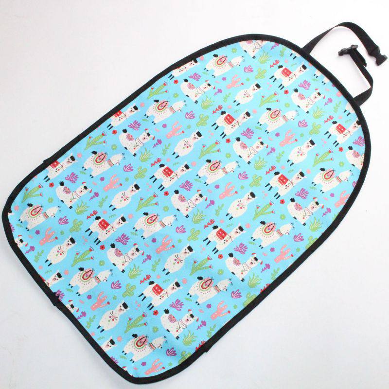 Funda protectora para el asiento trasero del coche, accesorio para el cuidado del automóvil, alfombrilla para Patadas para Niños, almohadillas antipatadas de plástico para limpiar el barro: Azul