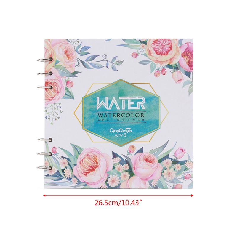 300g/m2 Watercolor Paper 20 Sheet Painted Water Color Painting Book U4LD