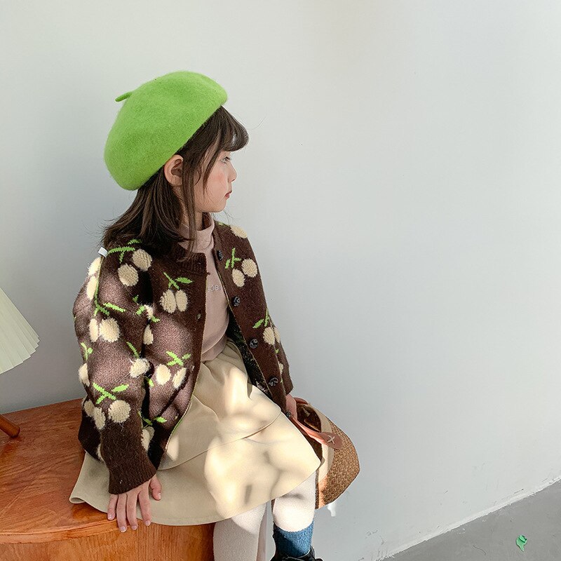 Kinderen Gebreide Trui Voor Meisjes Zachte Dikke Vest Uitloper Peuter Meisje Leuke Tops Kinderen Kleding Herfst Winter Kleding