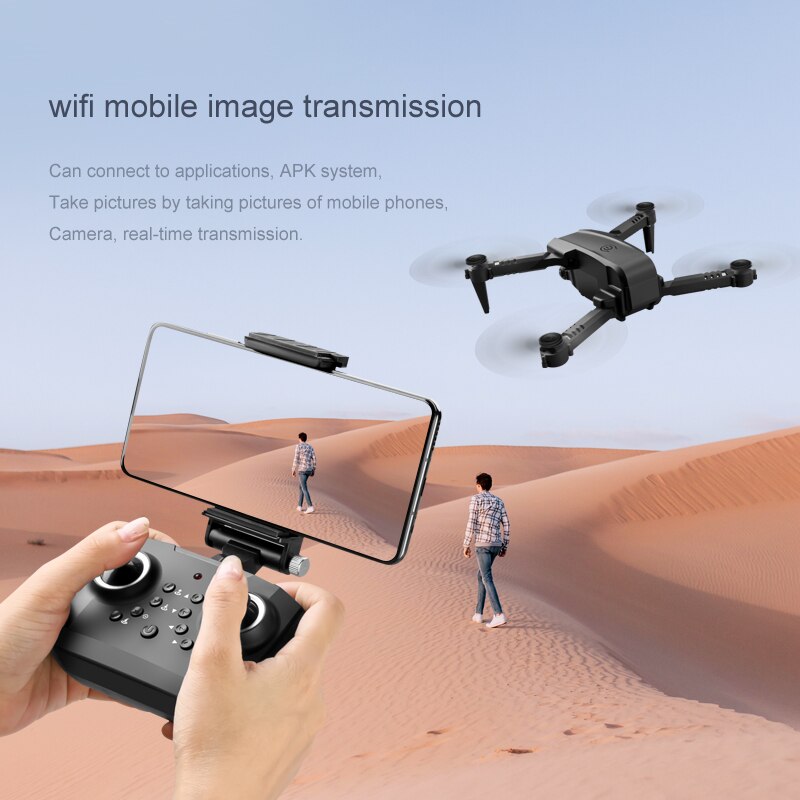 Wecute Xt6 Drone Dual Lens 4k High Definition Aerial Photography Optical Flow Folding Height Remote Control Aircraft Camera Toy