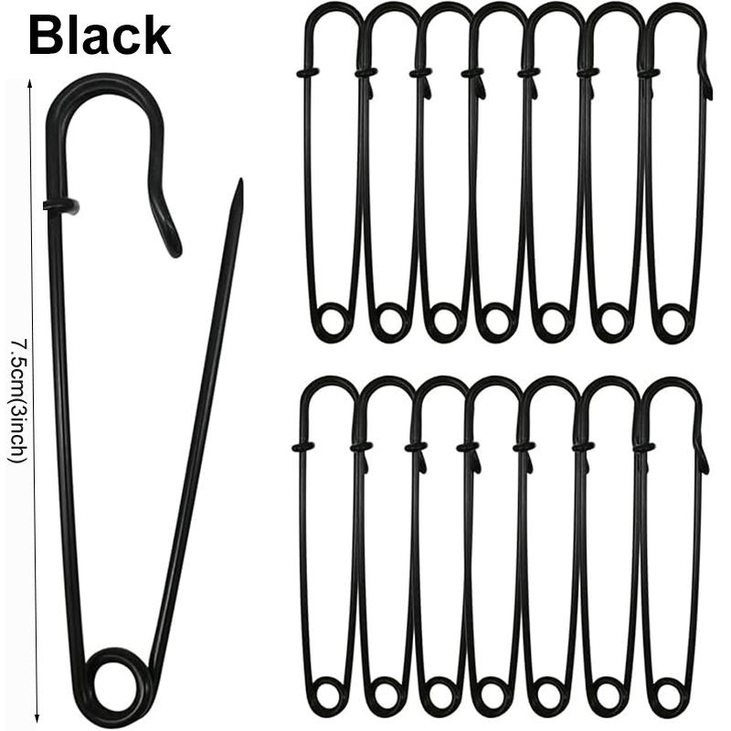 5/10/20 Pz Spille da balia 7.5 cm Grande spilla da balia Perni da balia resistenti per vestiti Coperte di tela in pelle Artigianato Gonne Forno: M / Lavanda