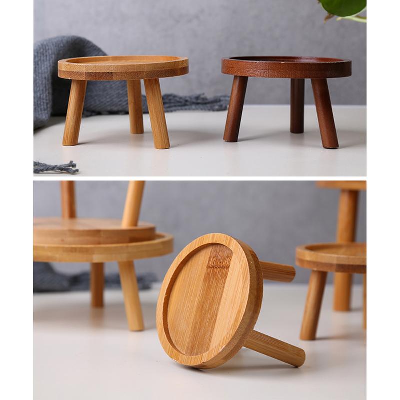 Support en bois pour plante d'intérieur, tabouret haut rond, moderne pour salon, porte-plante décoratif en bois pour canapé, salon