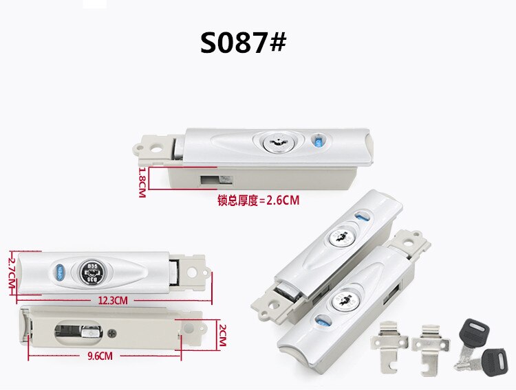 Replace Aluminum TSA Locks accessories,Replacement Luggage Aluminum Frame Lock button key password lock,lock for suitcase S087#