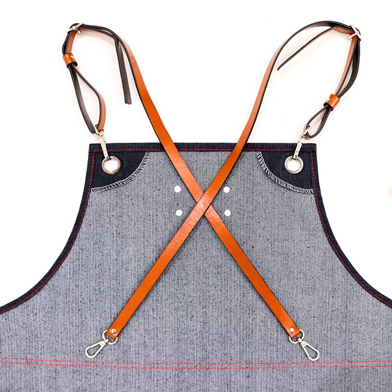 Uniforme de Chef Unisex, ropa de cocinero sin mangas, transpirable, para cocina, delantales para tienda,