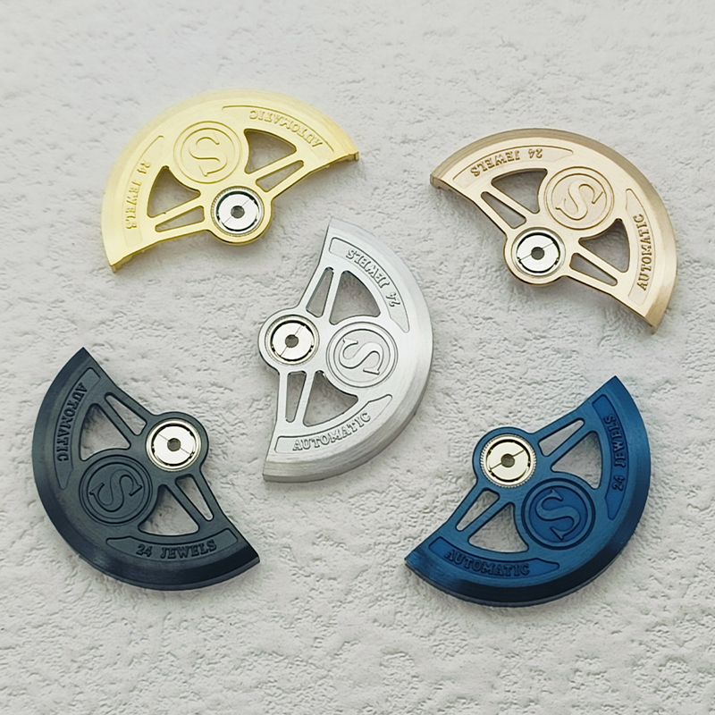 Movimientos de reloj NH35 NH36, rotores de peso oscilante personalizados, aptos para movimientos NH34 NH35 NH38 NH39 4R 6R, piezas compatibles de repuesto