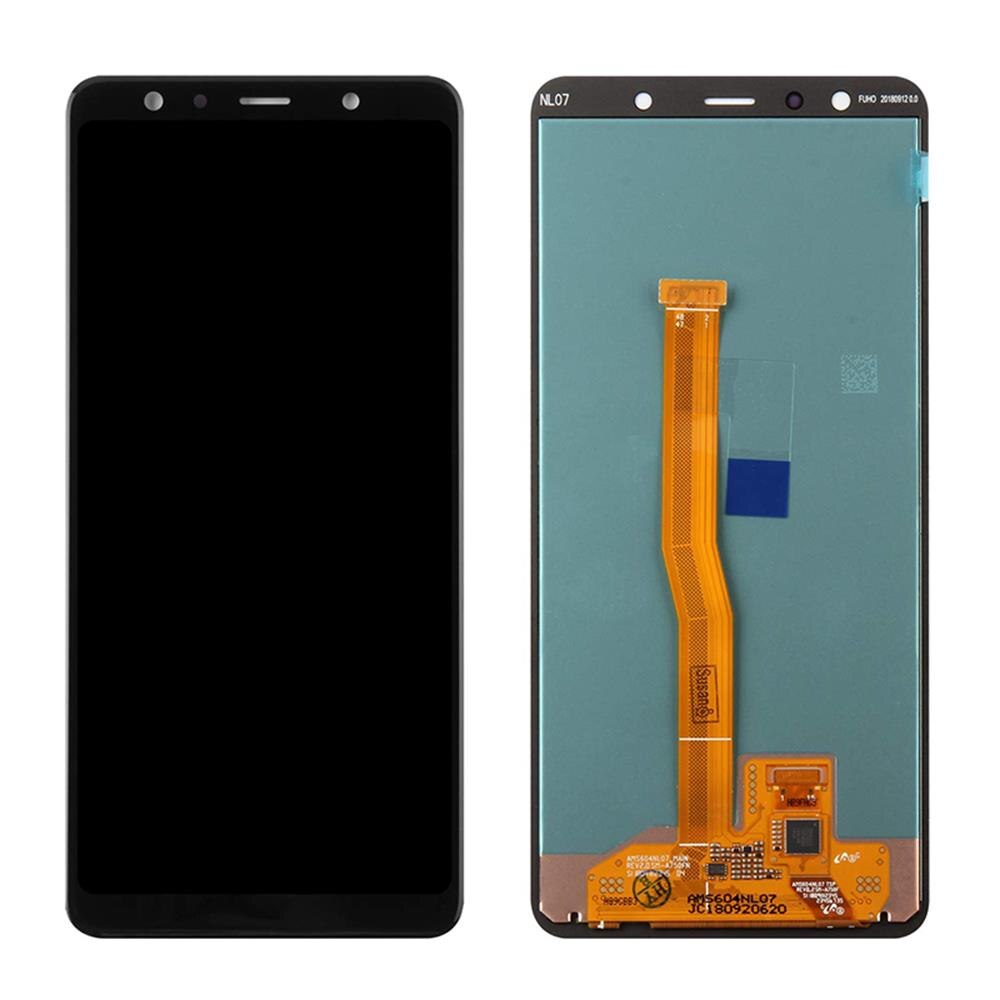 echt Getestet Für Samsung Galaxis A7 A750F A750FN A750G LCD Anzeige Touchscreen Digitizer Montage Rahmen Ersatz