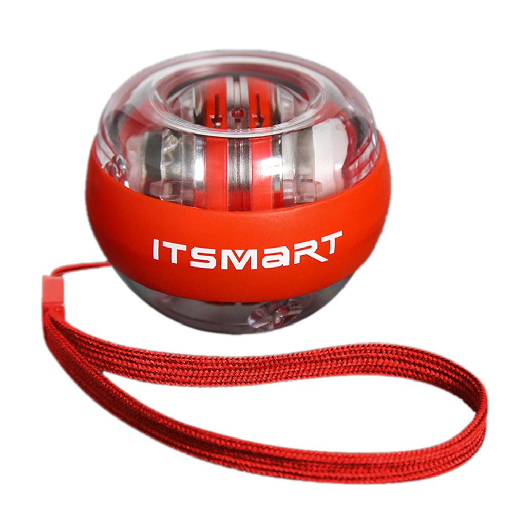 Hand Exercise toys Magic Wrist Ball Illuminated Wrist Self-illuminating Super Gyro Toy Wrist Force Training Fitness Toys: Red