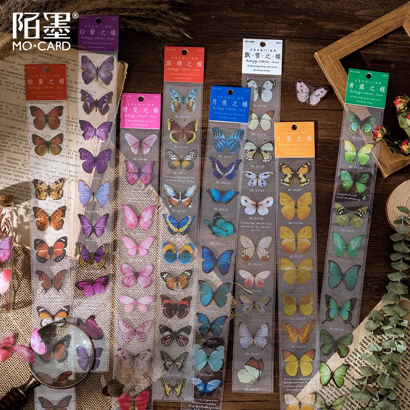Vlinder Collector Series Leuke Dromerige Washi Masking Tape Stickers Bloem Scrapbooking Briefpapier Decoratieve Lange Strip Tape