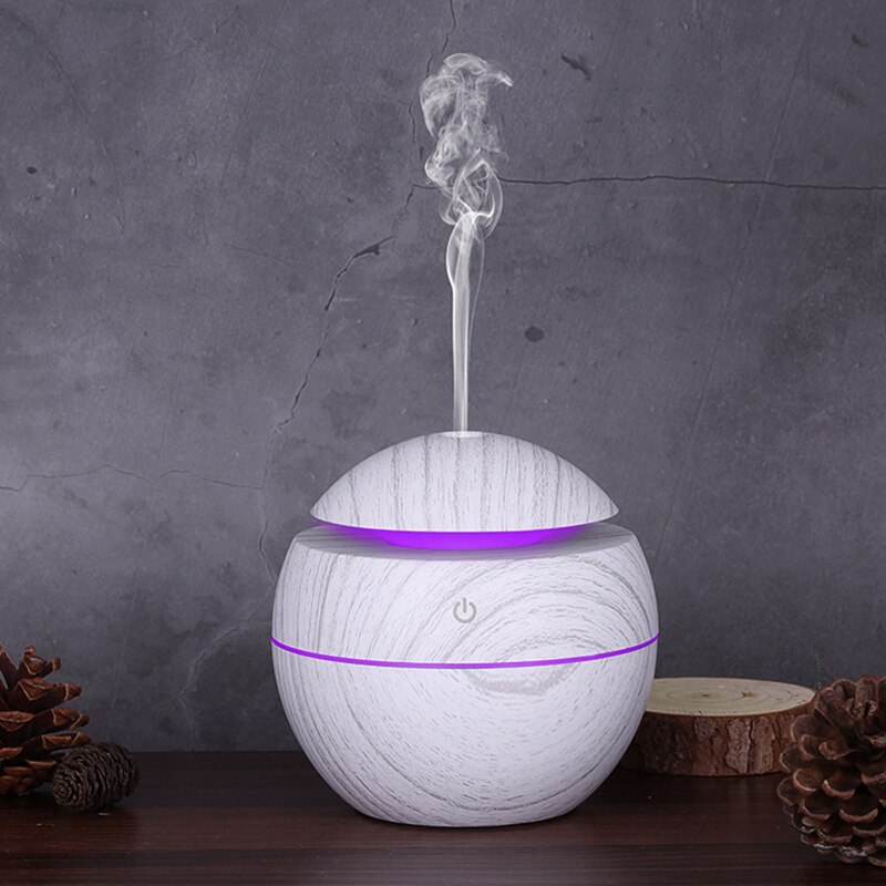 Luchtbevochtiger Usb Aroma Essentiële Olie Diffuser Ultrasone Cool Mist Luchtbevochtiger Luchtreiniger 7 Color Change Led Night Light Voor Offi