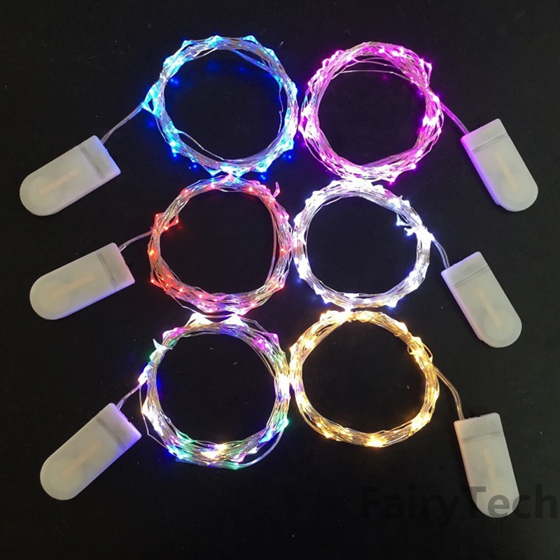 10pcs Led Fairy Lights Battery String Lights Firefly Starry Moon StarLights for DIY Wedding Party Bedroom Patio Christmas