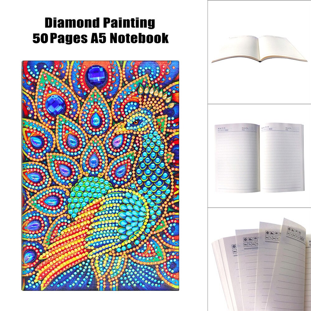 BLOC NOTE - BLOC DE FEUILLES Diamond Painting A5 Carnet 2 Pcs Mandala