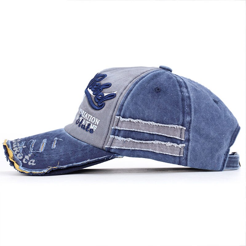 6 farve baseball kasket mænd kvinder snapback bomuld vasket denim hat kvinder vintage casquette brev far hat gorra hombre