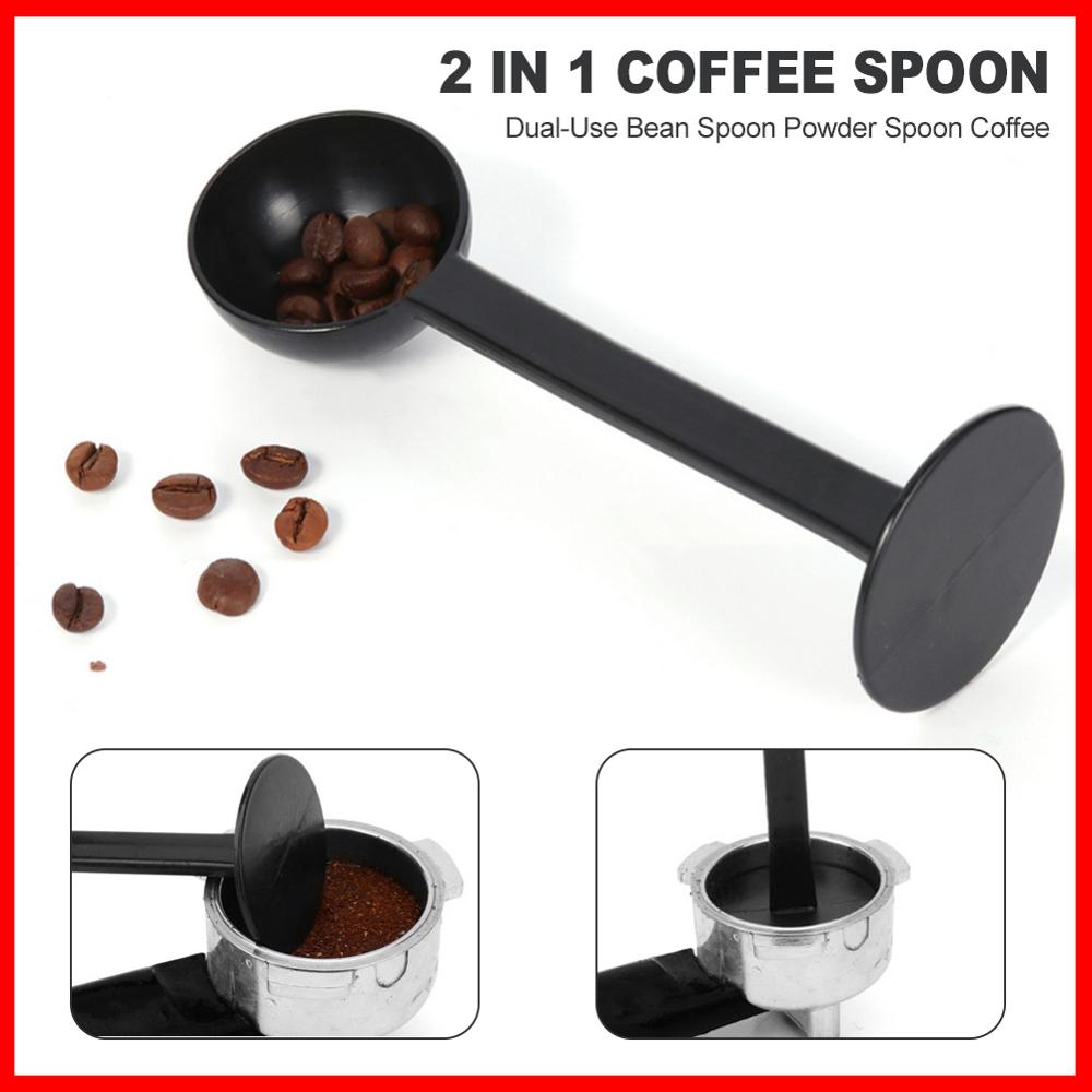 Cuchara de café 2 en 1, cuchara medidora estándar de 10g, cuchara para frijol en polvo, accesorios para cafetera