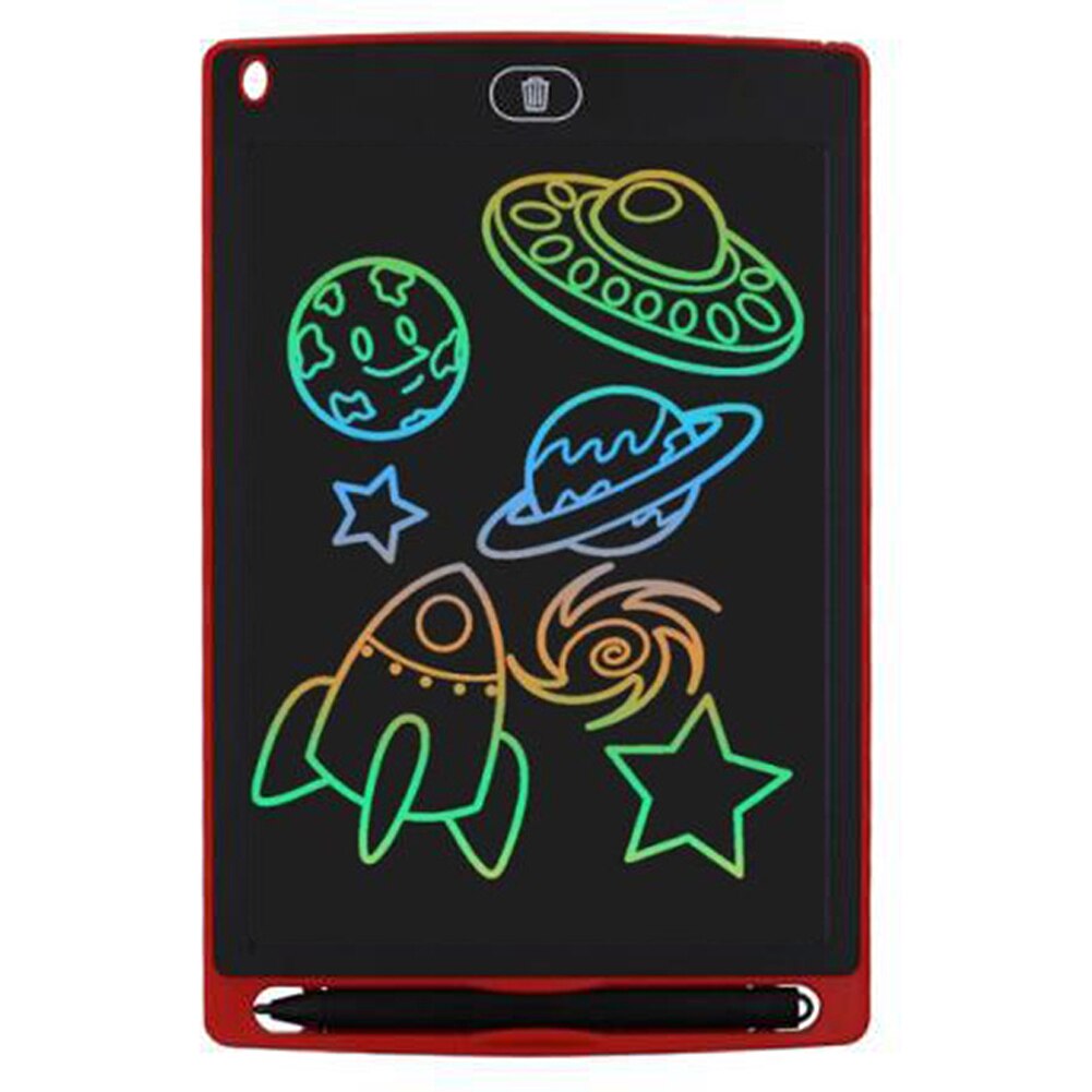8.5 Inch Lcd-scherm Elektronische Schrijven Tablet Kids Handschrift Board + Stylus Pen Digitale Home Office Doodle Tekening Grafische: Red Multicolor