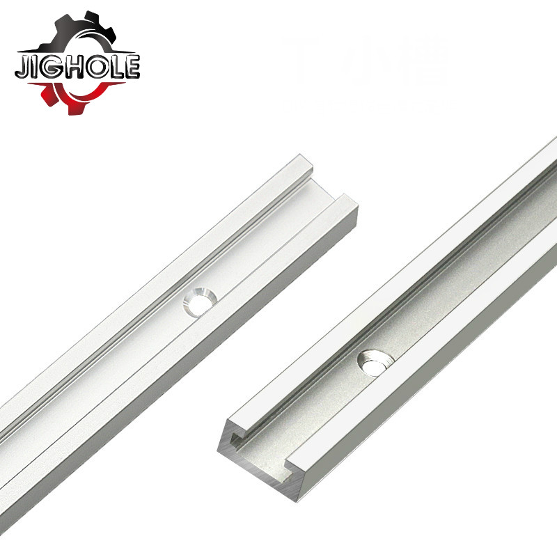 T-track T-slot Miter Track Jig T Screw Fixture Slot 19x9.5mm M8 Nut Track Clamp Set for Table Saw Router Table Woodworking Tool